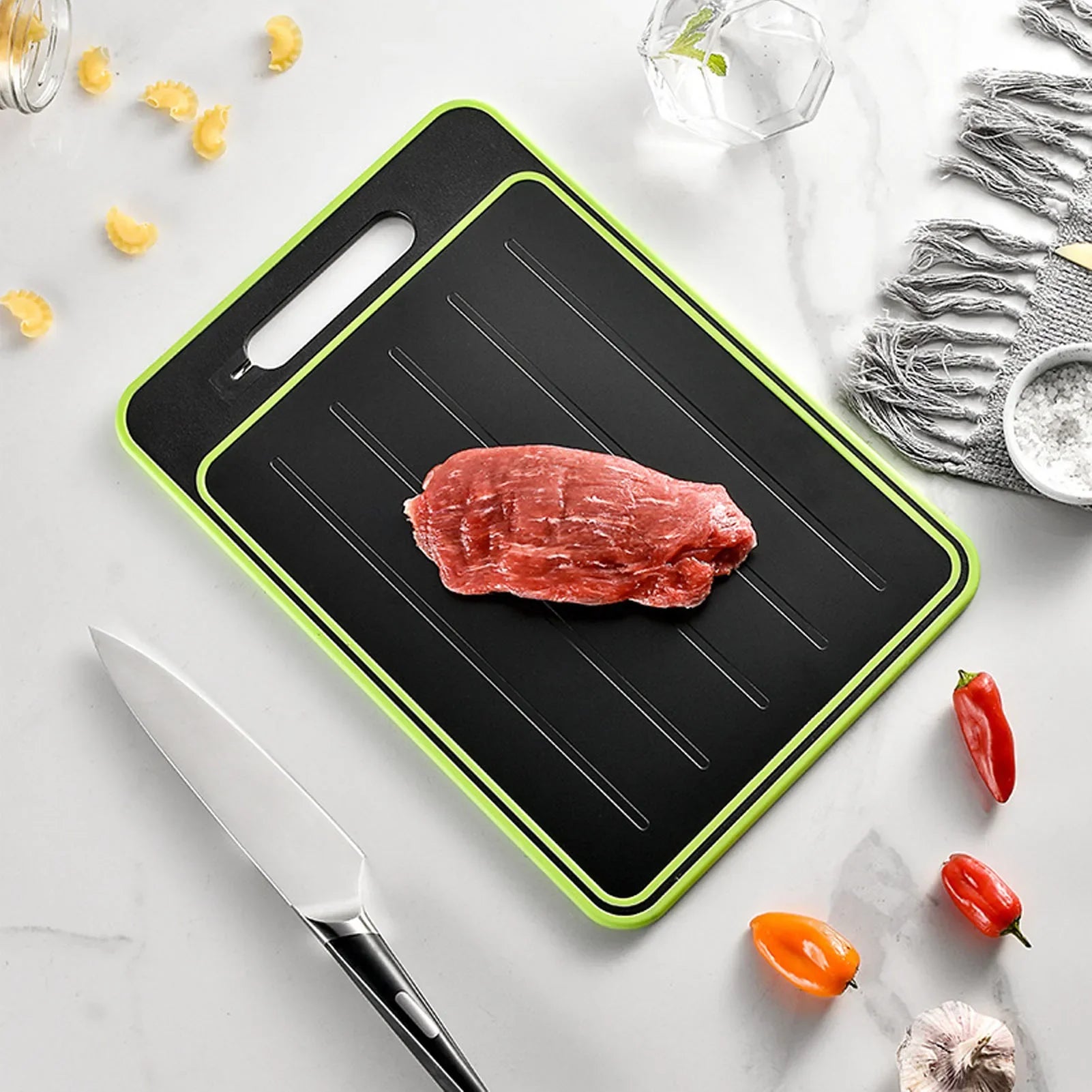 BowLift | Aluminum Alloy Cutting Board with Knife Sharpener