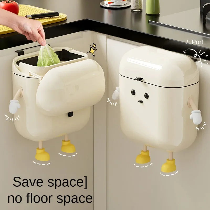 BowLift | Surprised Face Hanging Trash Can