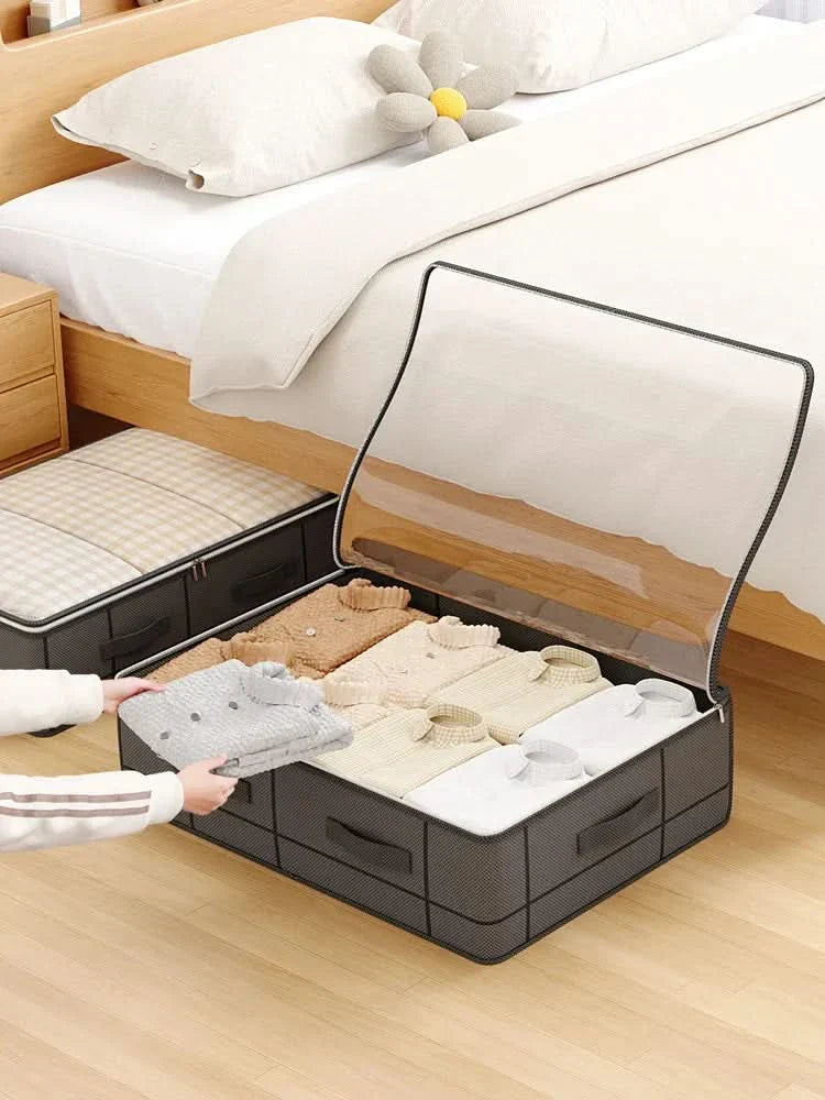 BowLift | FOLDABLE STORAGE BOX – Foldable storage box with transparent design for clothing, toys & everyday items