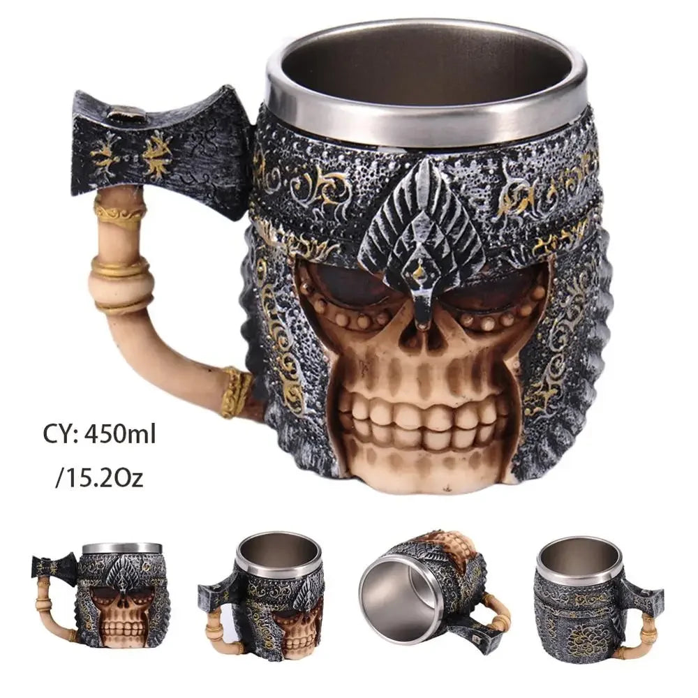 BowLift | Medieval Dragon Resin Stainless Steel Mug as Coffee Mug or Tea Mug