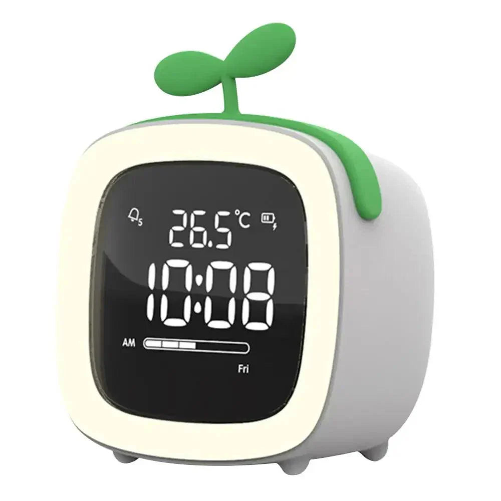 BowLift | Cartoon Bunny LED Alarm Clock with Night Light – Rechargeable, Cute Digital Display for Kids & Bedrooms