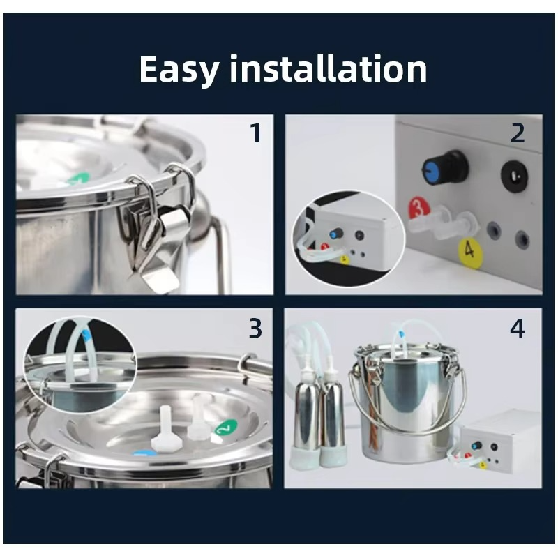 BowLift | Electric Milking Machine with Vacuum Pump for Goats, Sheep, and Cows