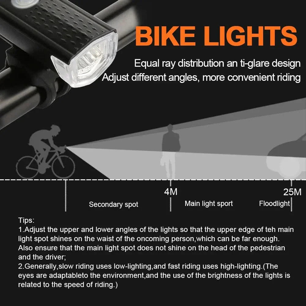 BowLift | BikeLite – Rechargeable USB bicycle light with rear light for safe rides