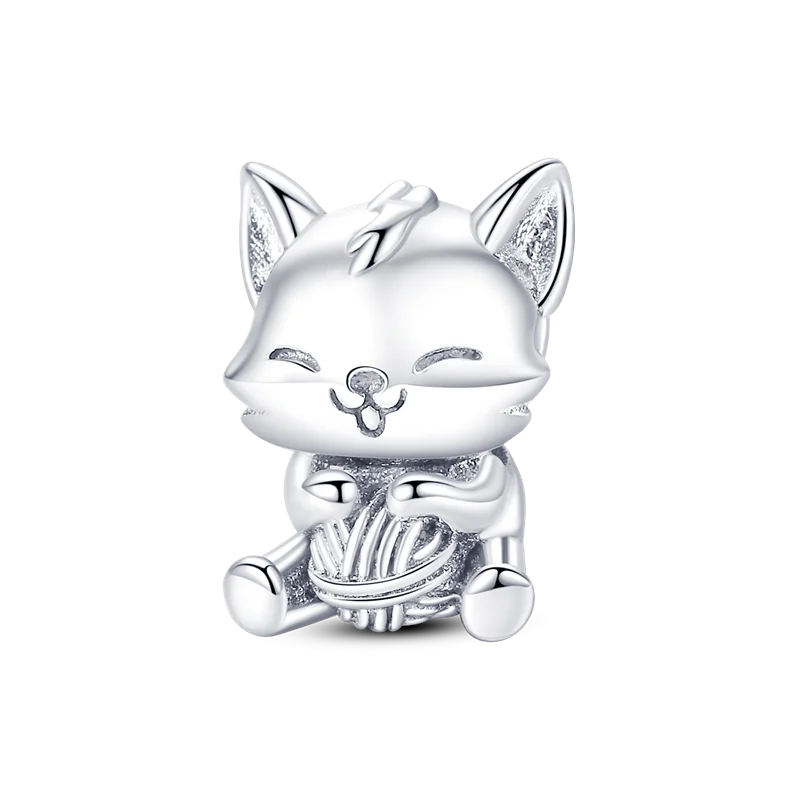 BowLift | 925 Silver Golden Leopard Charms Beads Colorful Chameleon Rhinoceros Lion Scarab Cat Pendant Compatible with Original Pandora Bracelet Jewelry