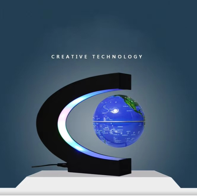 BowLift | Gravity-Defying 3-Inch Magnetic Levitation Globe for Desk and Home Decor