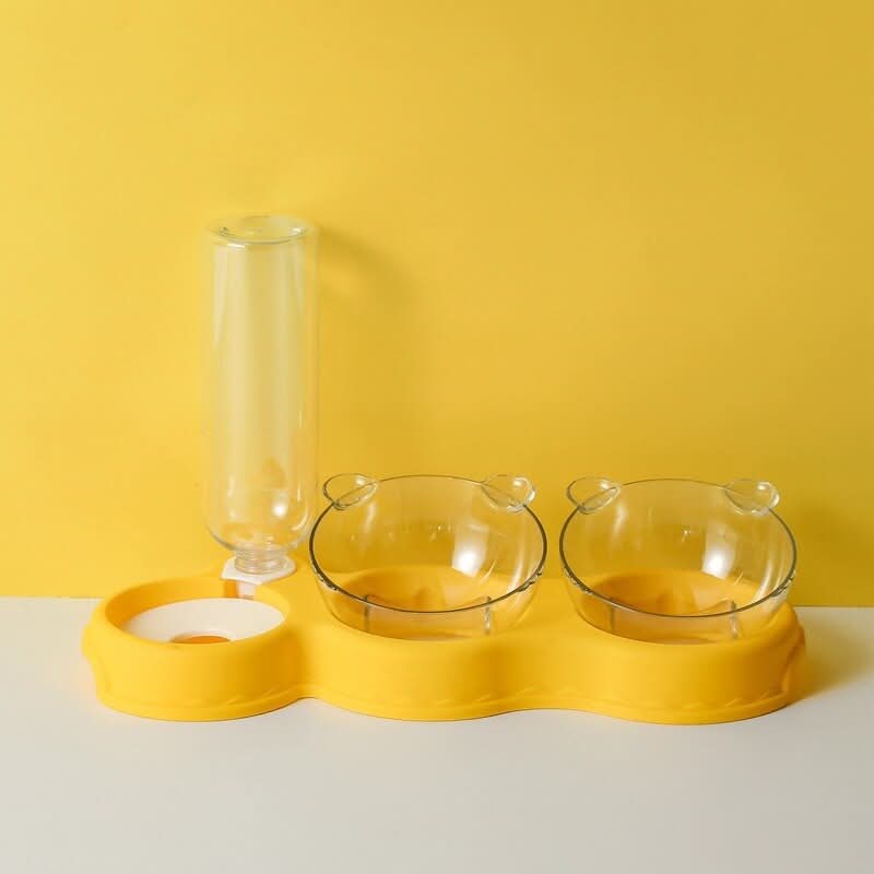 BowLift | 3-in-1 feeding station with drinking dispenser & raised bowl