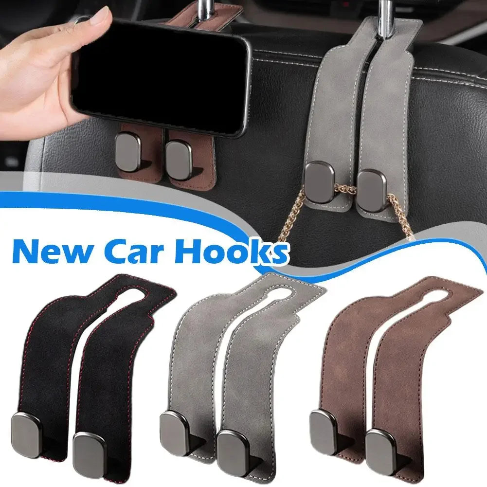 BowLift | Car Headrest Organizer Leather Hook