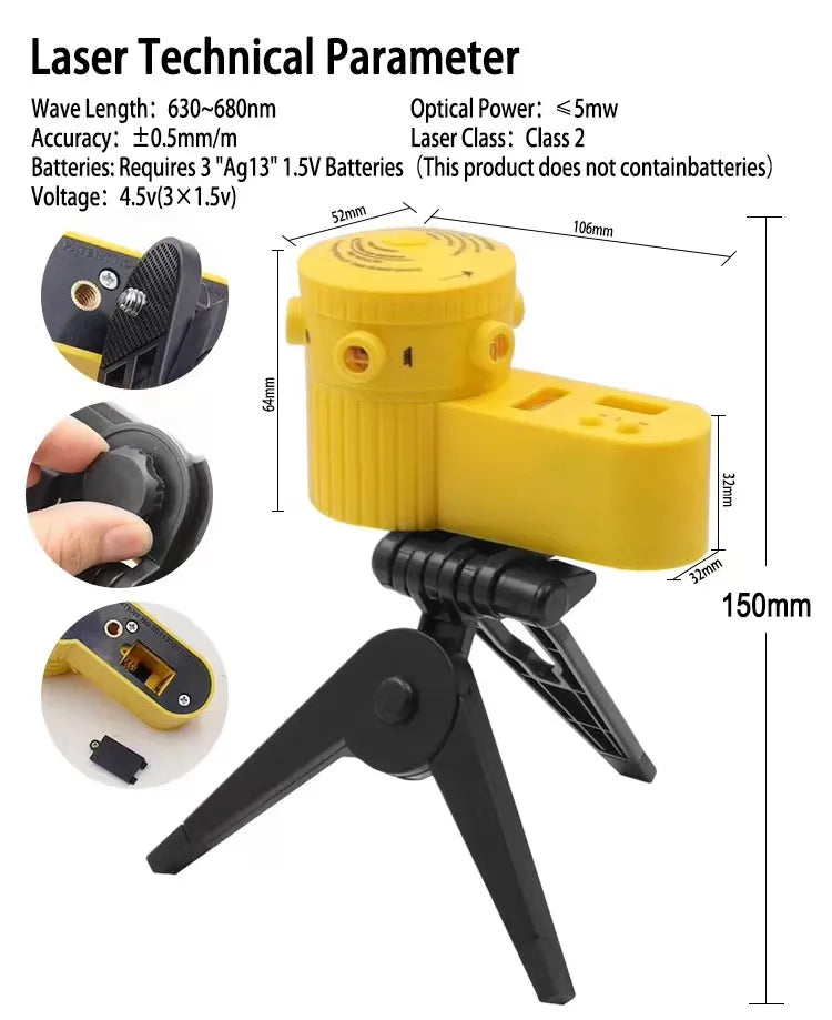 BowLift | DIY Laser Level Ruler Measuring Laser Tool