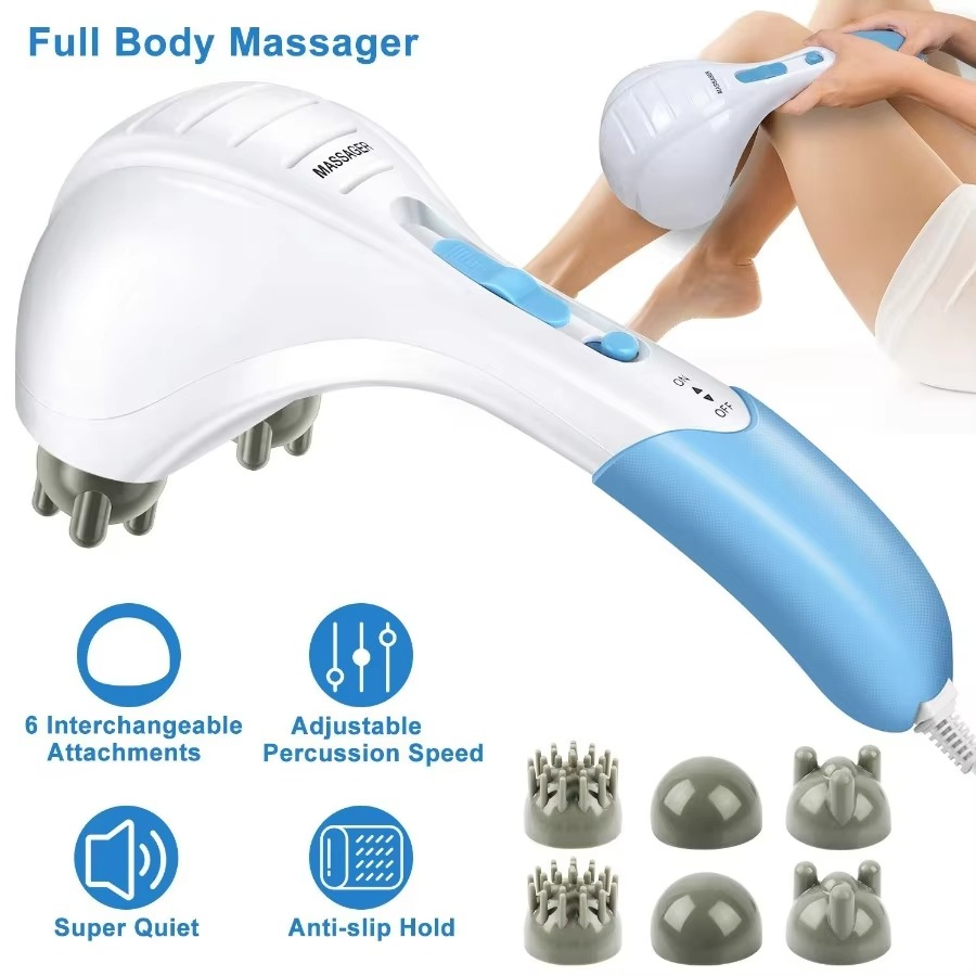 BowLift | Handheld Electric Percussion Massager with Dual Vibration for Full Body Relief