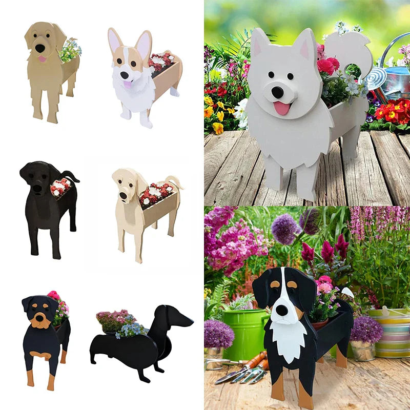 BowLift | Flower pot - Pawsome - Dog plant container - Various breeds
