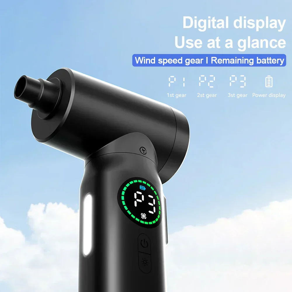 BowLift | 2-in-1 Portable Vacuum Cleaner & Blower | 7500mAh Battery, LED Light & Versatile for Home, Car & Office Cleaning