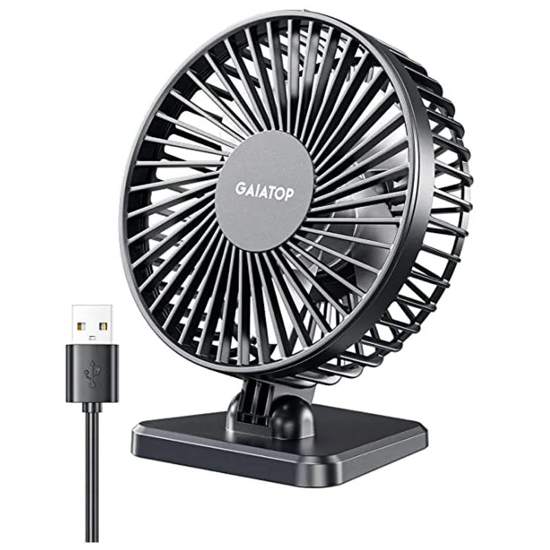 BowLift | BreezePro Lunara | USB Mini Fan | 3 Speed Levels | Compact & Quiet | For Home & Travel