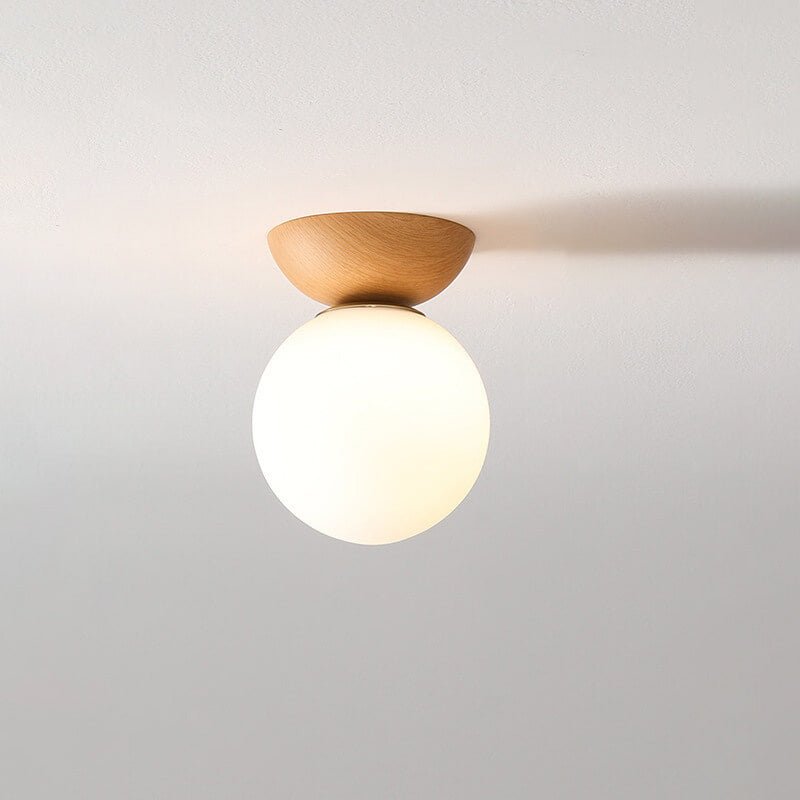 BowLift | Hikari Japanese LED Ceiling Light – Minimalist Wooden Frame Zen Lamp