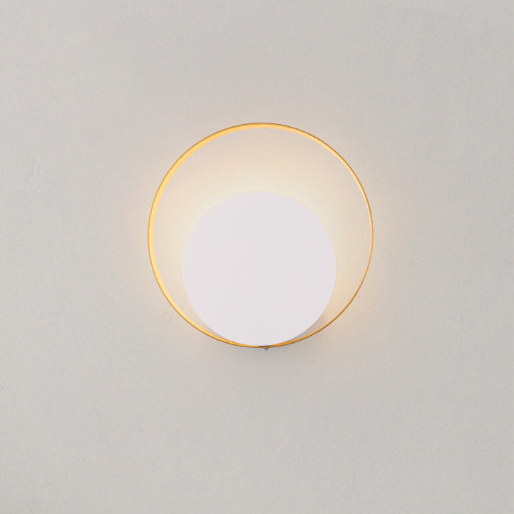 BowLift | Modern Minimalist Iron Circle Ring 1-Light Wall Sconces Lamp For Bedroom