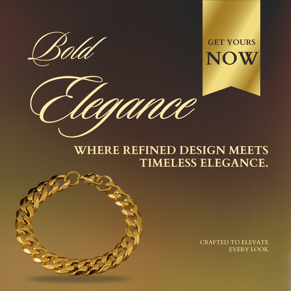 BowLift | Armored Chain Stainless Steel Bracelet with Adjustable Design