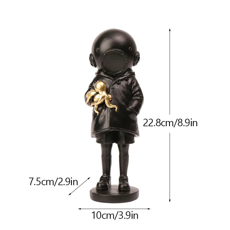 BowLift | Artify Banksy sculpture collection | Flower thrower & balloon girl | Pop art figures | Modern office & home decoration