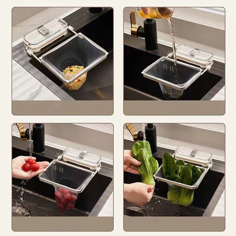 BowLift | Suction Cup Kitchen Sink Filter Rack