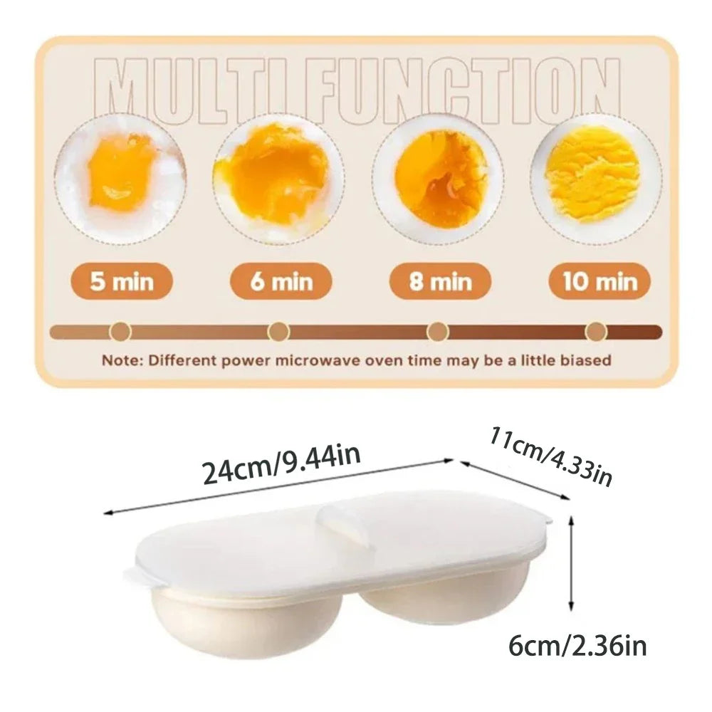 BowLift | Double Space Durable Microwave Egg Maker