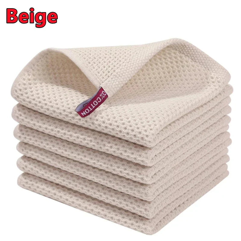BowLift | EcoWaffle Dish Towel | 100% Cotton | Absorbent & Quick-Drying | Honeycomb Design