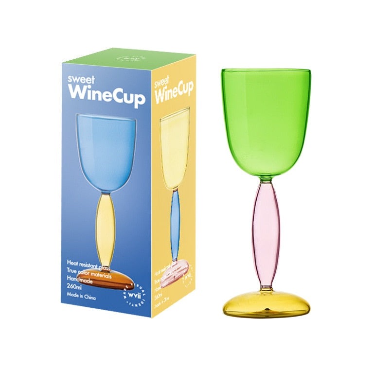 BowLift | Borosilicate 3-Color Glassware - Wine Glass