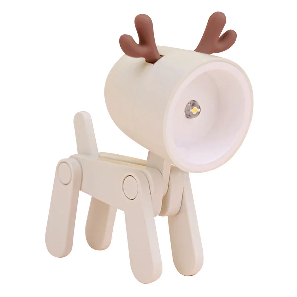 BowLift | Cute LED Night Light - Mini Dog, Deer, Dinosaur Folding Table Lamp for the Children's Room