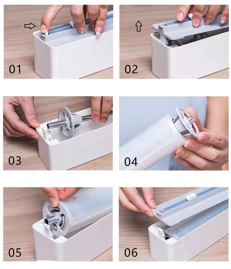 BowLift | Wall-Mounted Adjustable Plastic Wrap Dispenser