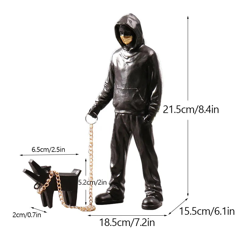 BowLift | Artify Banksy sculpture collection | Flower thrower & balloon girl | Pop art figures | Modern office & home decoration