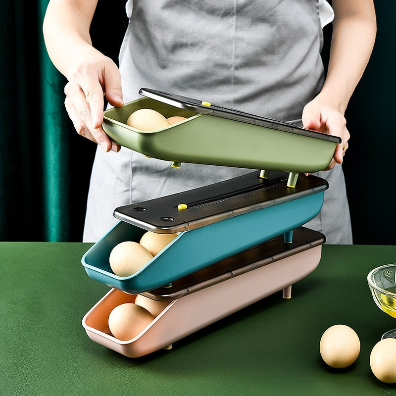 BowLift | Automatic Stackable Refrigerator Egg Storage Box