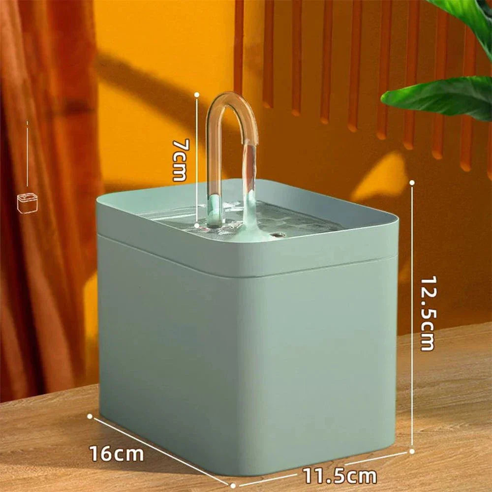 BowLift | Ultra-quiet Pet Water Fountain with Intelligent Filtration - 1.5 l Stainless Steel