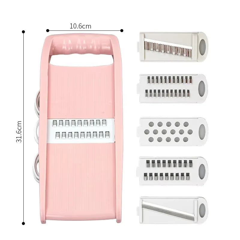 BowLift | Cutlino Multi-Slicer 5in1 | Manual & Versatile | Compact & Cordless | For Vegetables & Fruits