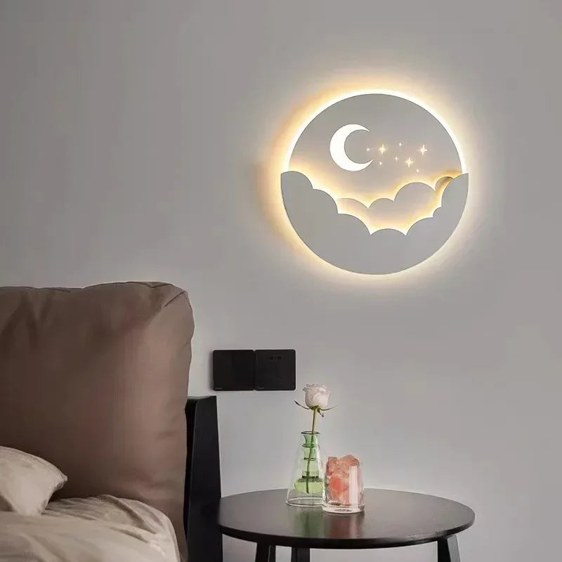 BowLift | LED wall light with moon and stars