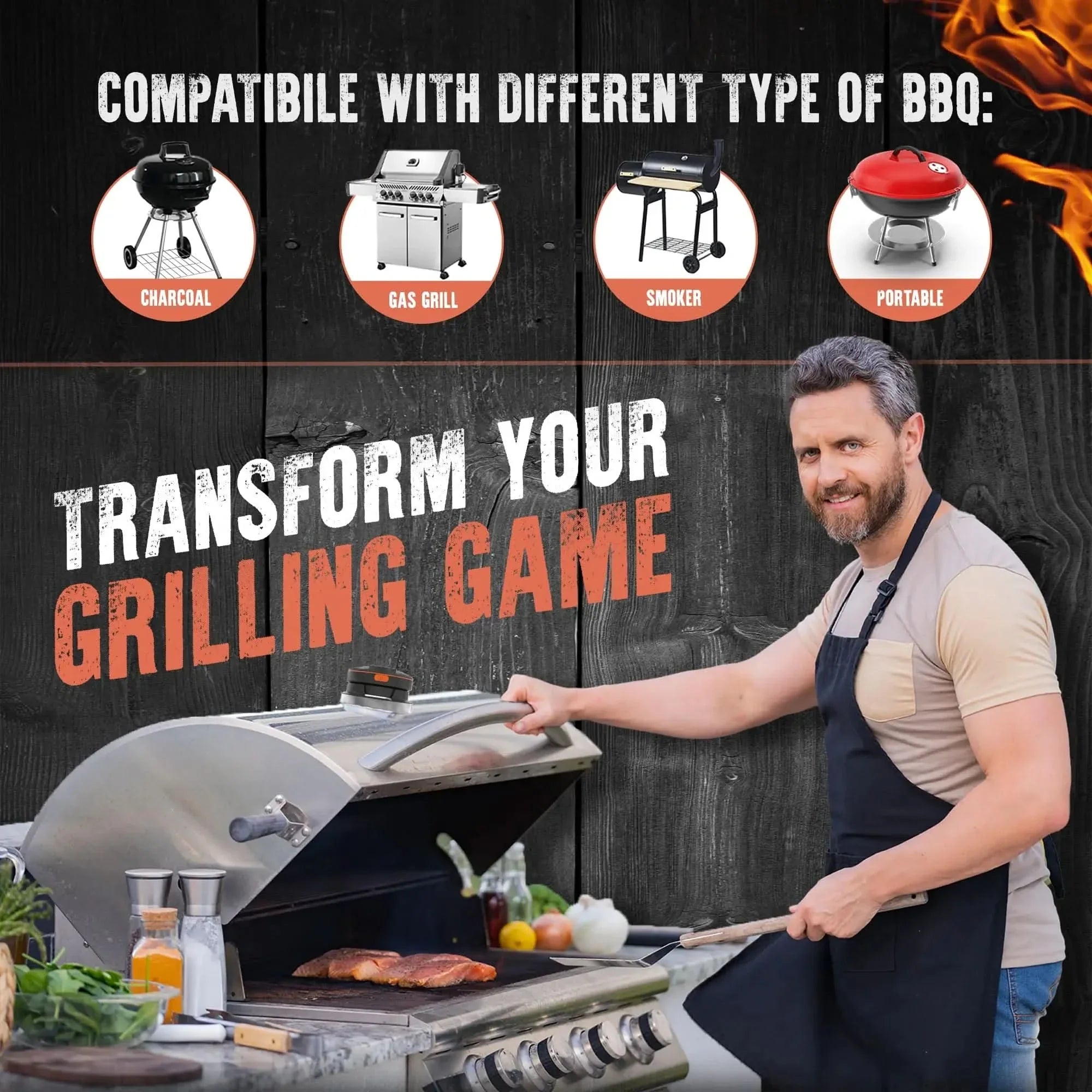 BowLift | Cordless meat thermometer for BBQ & grill