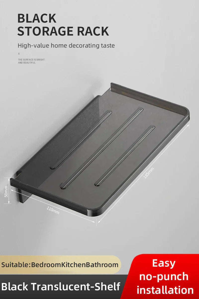 BowLift | Showeriva Shower Shelf | With Phone Holder | Self-Adhesive | For Bathroom & Shower