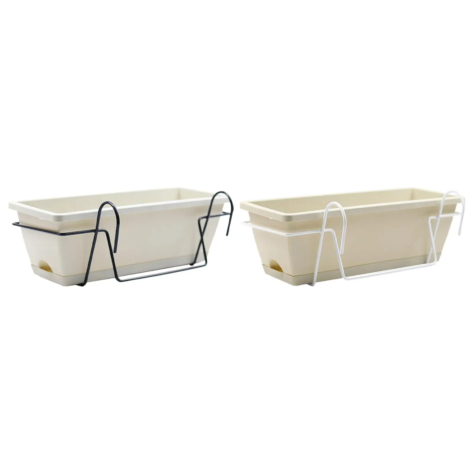 BowLift | Plantivo Railing Planter Box | With Hooks & Drain Tray | 8L Capacity | Weatherproof