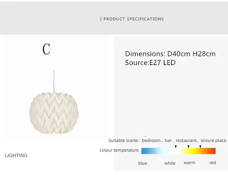 BowLift | Elegant origami-inspired paper lantern