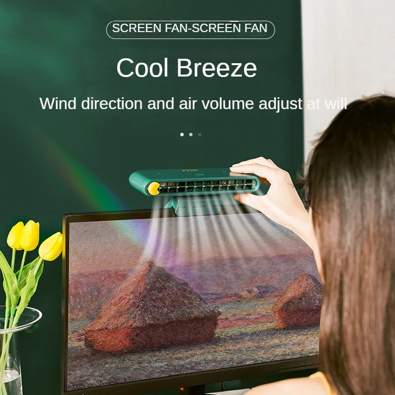 BowLift | Turbo Strong Airflow Screen Hanging Cooling Fan