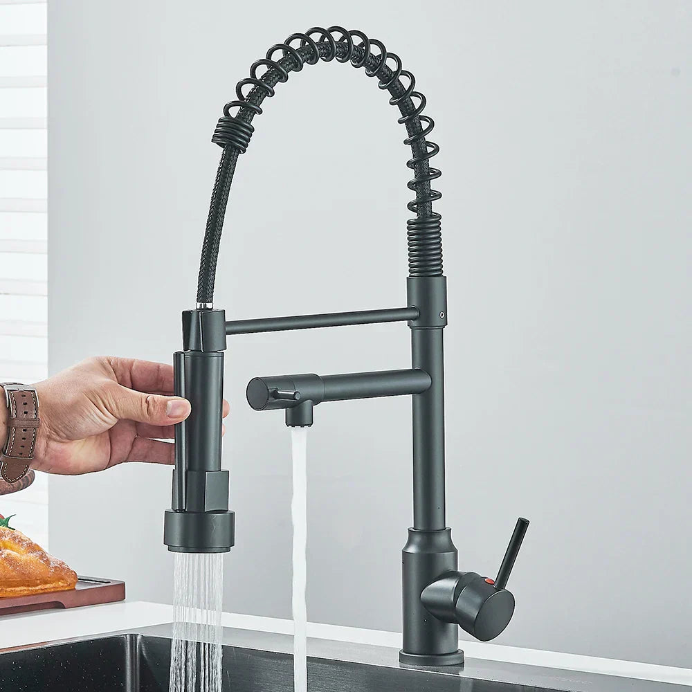 BowLift | SpringFlow – Kitchen faucet with dual outlet