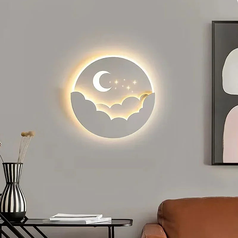 BowLift | LED wall light with moon and stars