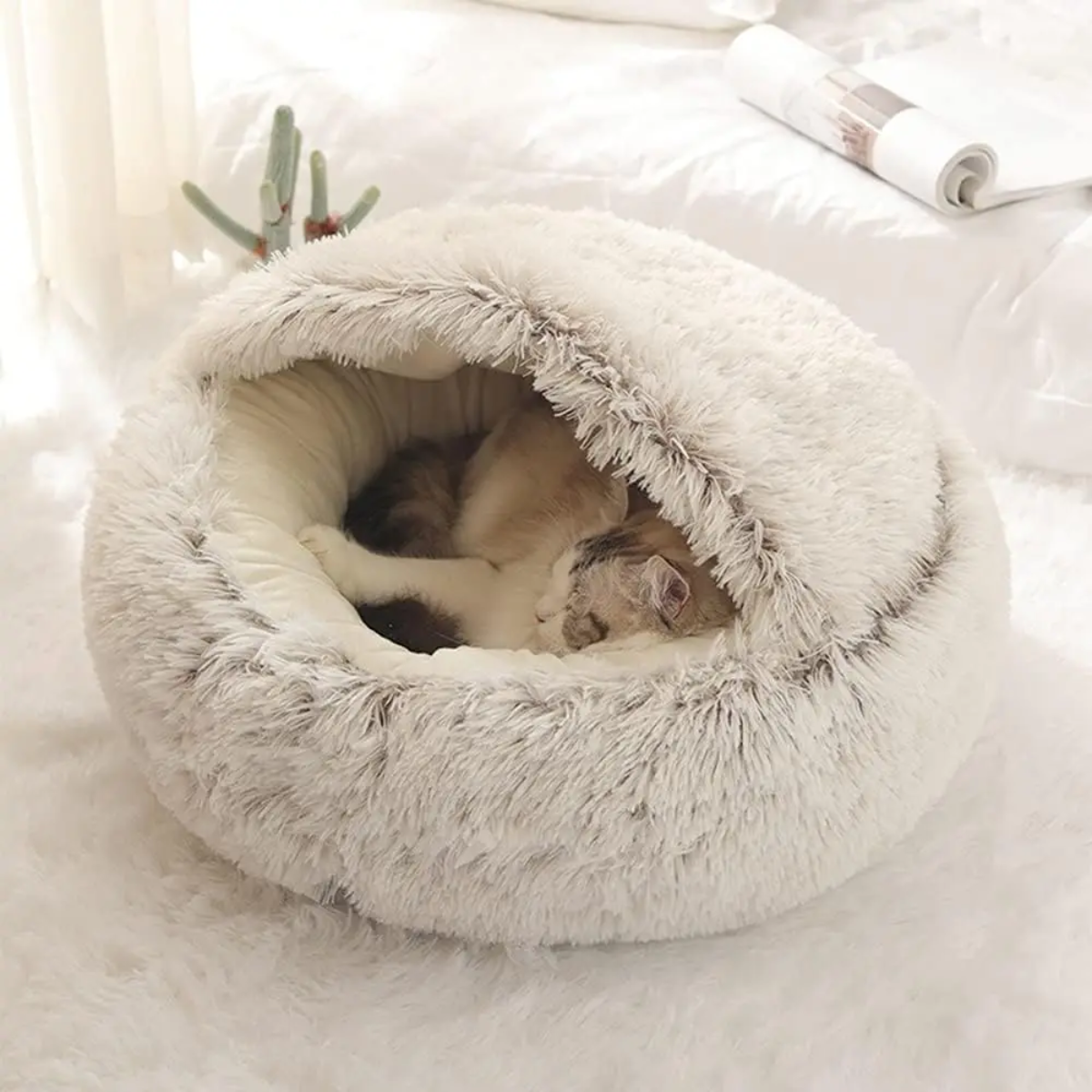 BowLift | Cozy Cave Pet Bed | Calming & Comfortable Dog Bed for Deep Relaxation