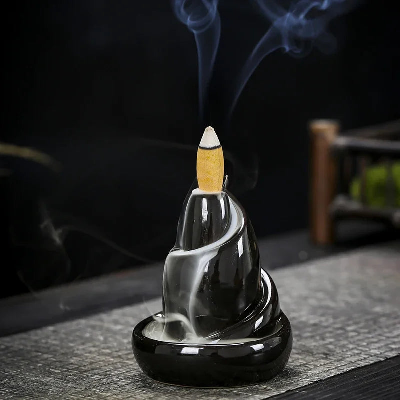 BowLift | Black River Ceramic Backflow Incense Burner