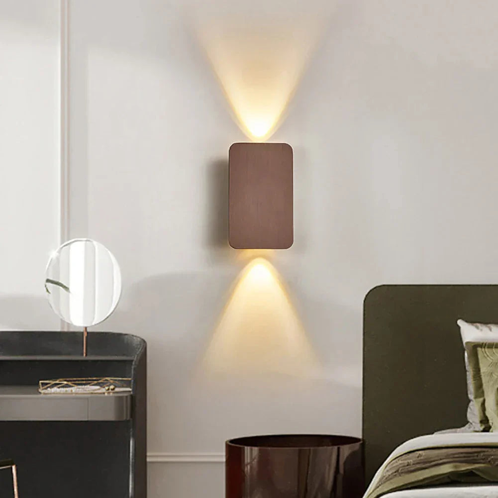 BowLift | Aria Modern Square Wall Lamp – Up and Down Lighting for Bedroom and Living Room