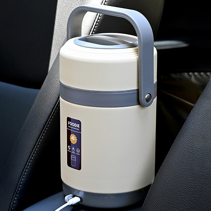 BowLift | USB Heated Stainless Steel Food Warmer Lunch Box