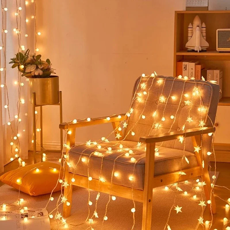 BowLift | Starlight LED String Lights: Ideal for indoor decoration, outdoor camping and tent atmosphere