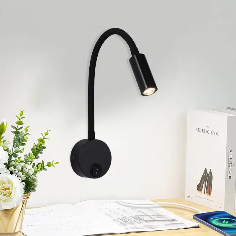 BowLift | Versatile LED Wall Lamp: Modern, Flexible, Perfect for Reading in Bed