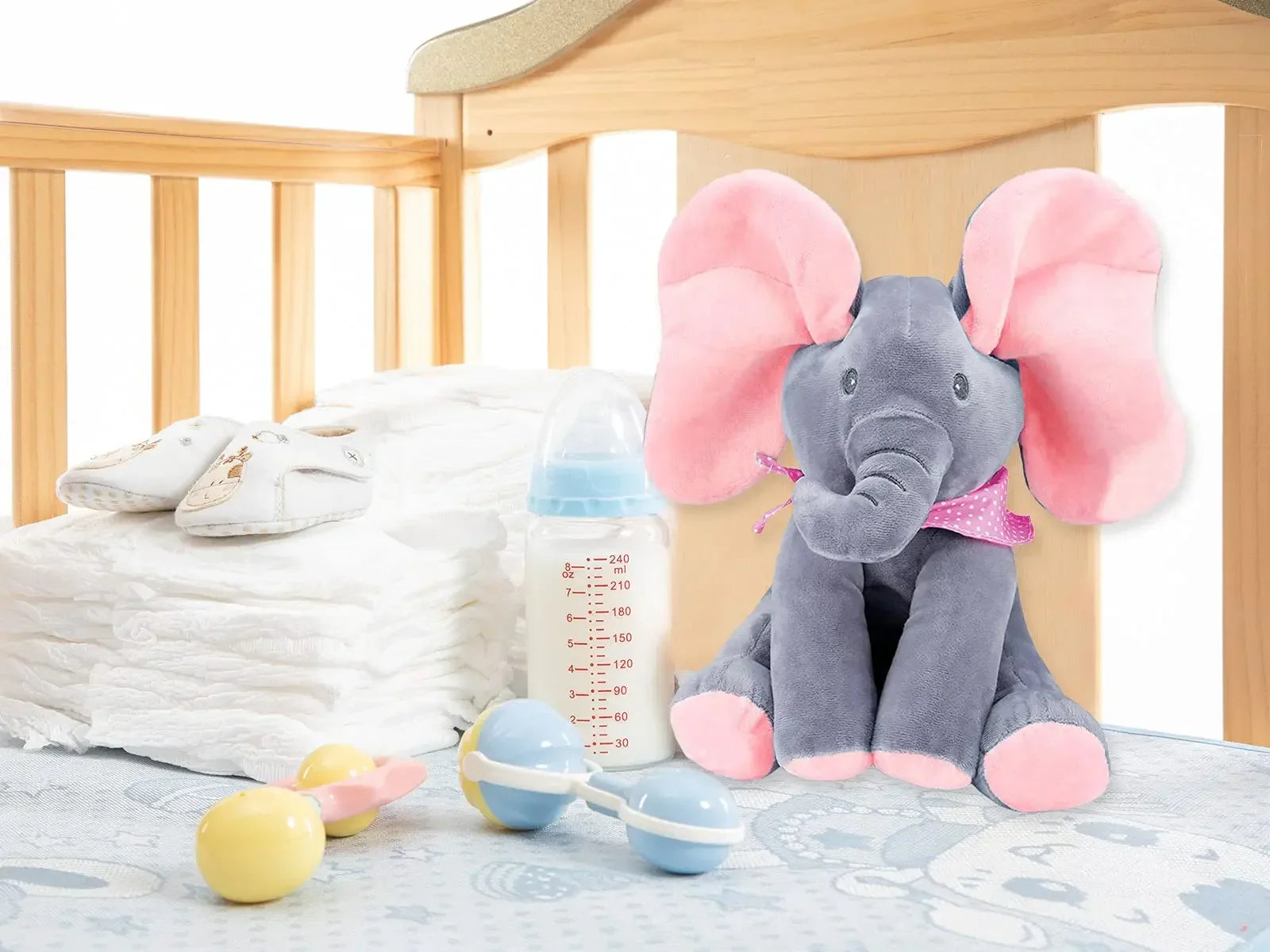 BowLift | Hide and Seek Elephant Plush Toy