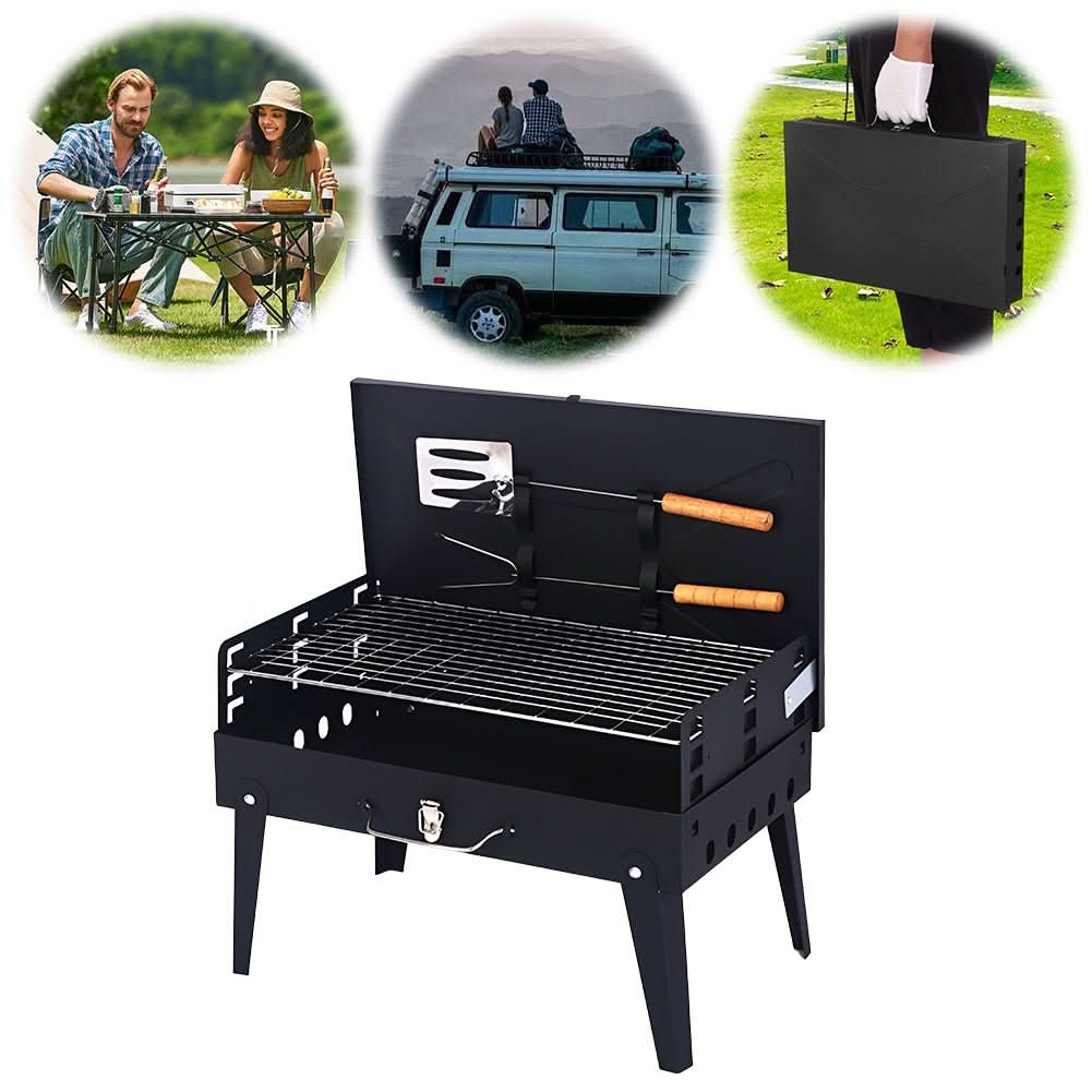 BowLift | Foldable steel garden barbecue for camping & garden