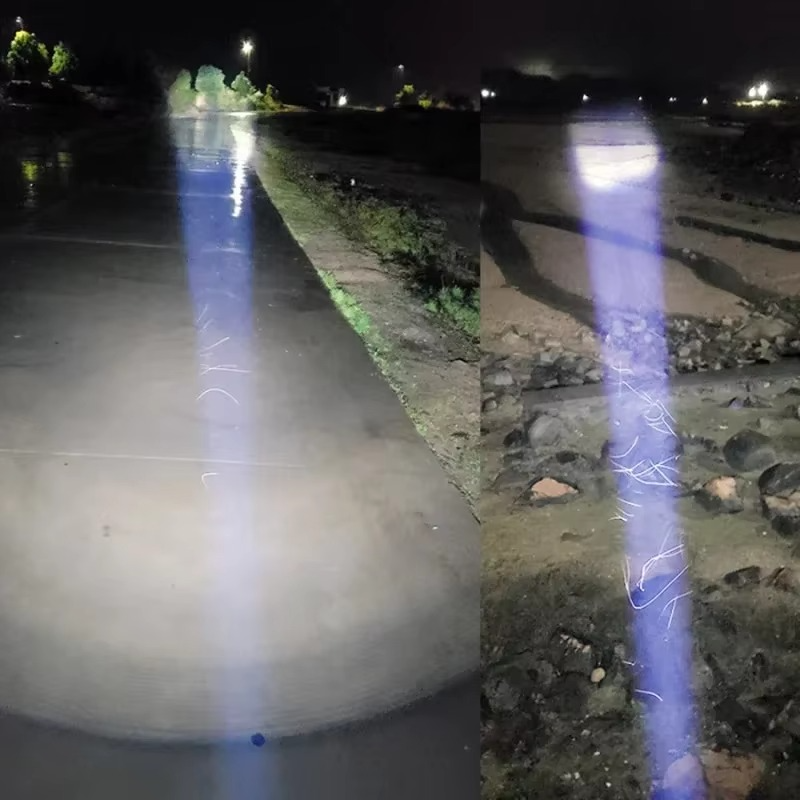 BowLift | High-Power LED Tactical Flashlight, USB Rechargeable, Zoomable Beam, 5 Light Modes, Waterproof, Fits 26650 Battery