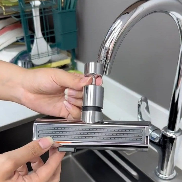 BowLift | Universal Rotating Waterfall Sink Faucet Extension