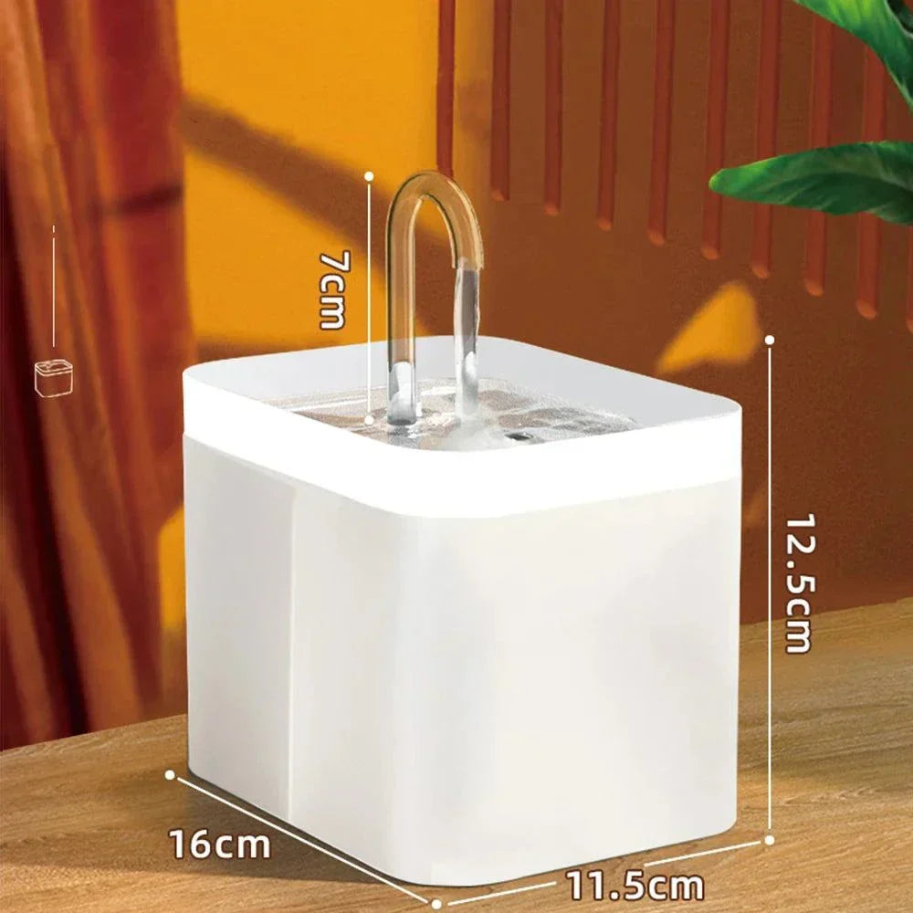 BowLift | Ultra-quiet Pet Water Fountain with Intelligent Filtration - 1.5 l Stainless Steel