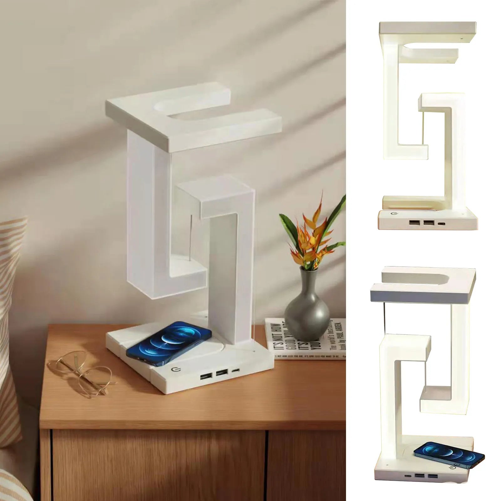 BowLift | Anti Gravity Orbit Wireless Charging Night Lamp